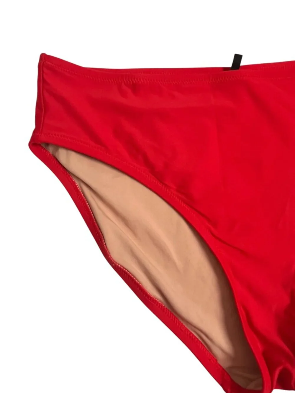 J.Crew Red High Rise Bikini Bottom Classic Swimwear Size M
